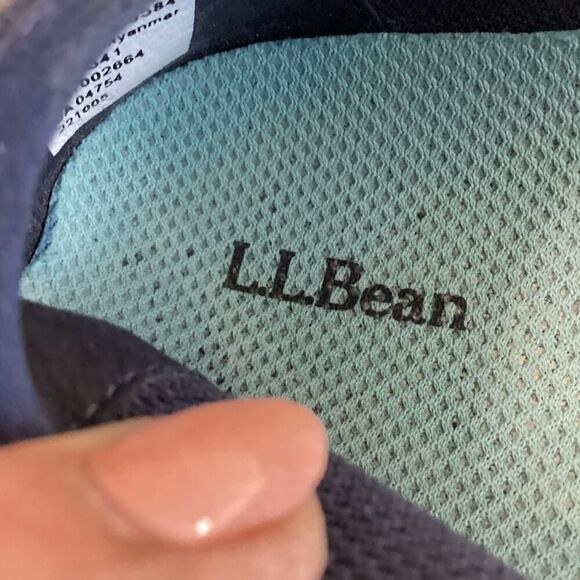 L.L. Bean Women's Back Cove Blue Nubuck Slip On Size 7.5 - Picture 9 of 12